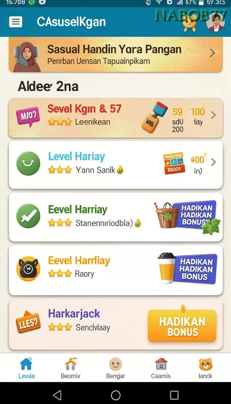 Pratinjau antarmuka nabob77 — aplikasi APK resmi Android v2.5.6